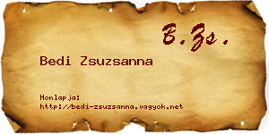 Bedi Zsuzsanna névjegykártya